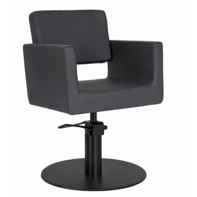 Friseurstuhl Veronica mit tellerfuss Schwarz
