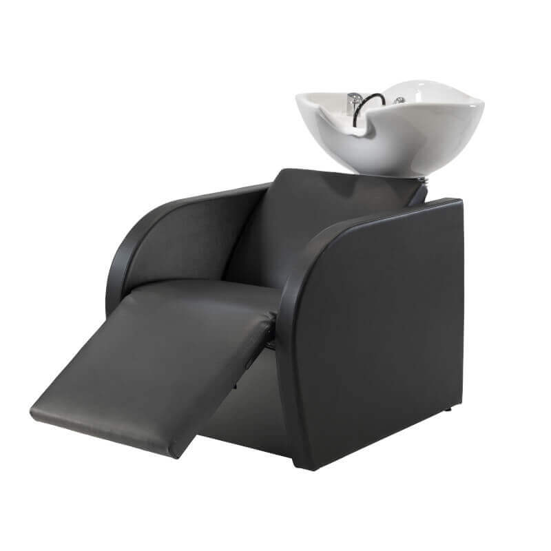 waschanalage Waschsessel mit Massage Rondo Schwarz