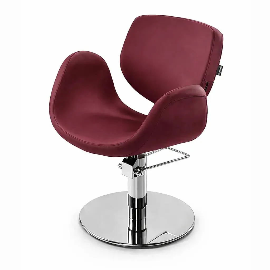 Friseurstuhl-Carnaby-Rot