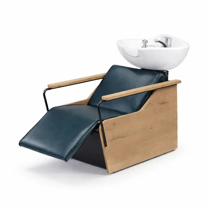 Industrie Waschbecken fuer Friseure Blau mit Massage