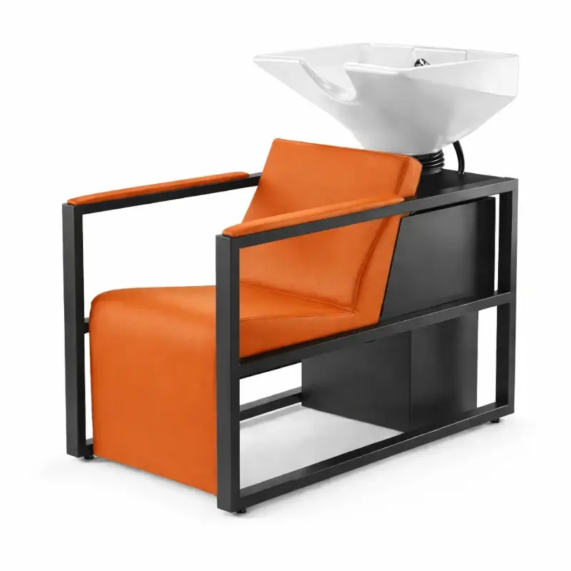 Friseur-waschanlage-Waschsessel-Industrial-Orange