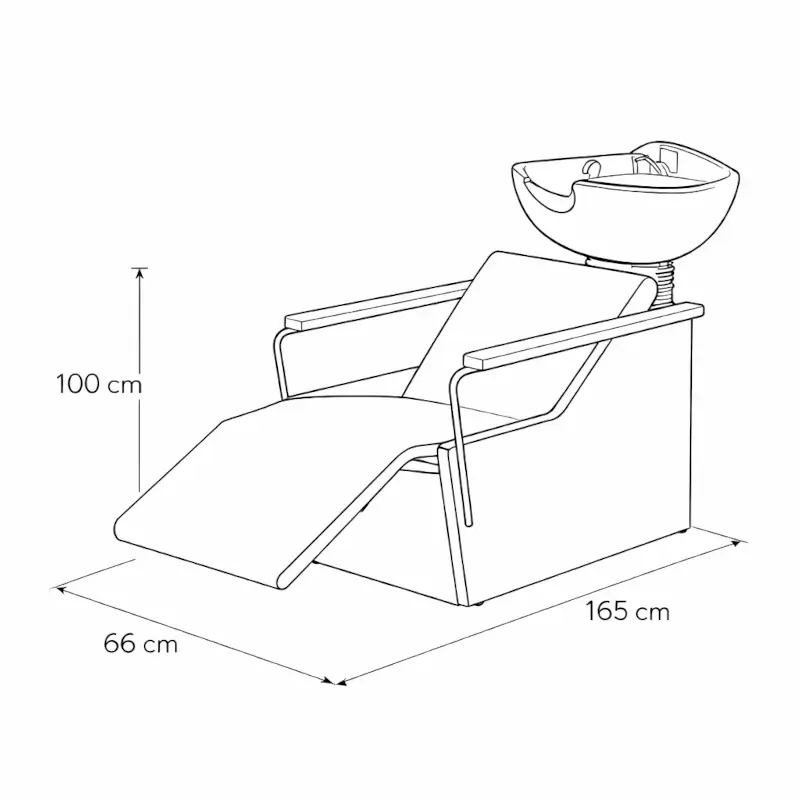 Maße Waschbecken für Friseure Industrie Relax