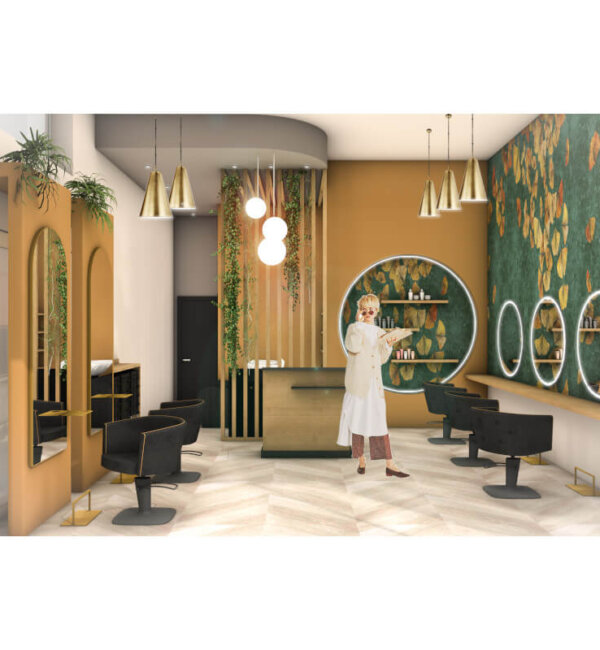 komplette Einrichtung Modern Friseureinrinchtung
