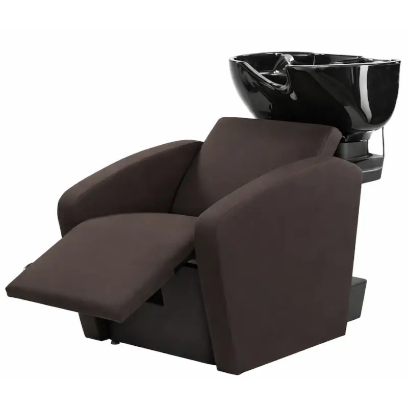 Waschanlage Marci Braun mit Schwarze Keramik