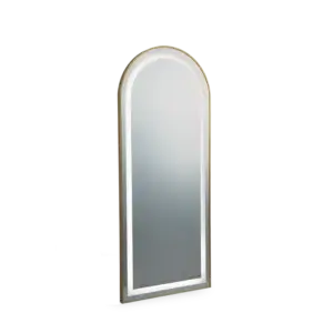 ovale Friseurspiegel mir Gold