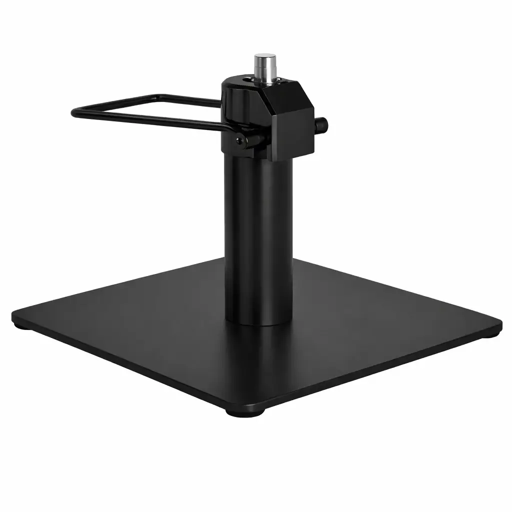 Quadratische Fuss fuer Friseure Schwarz