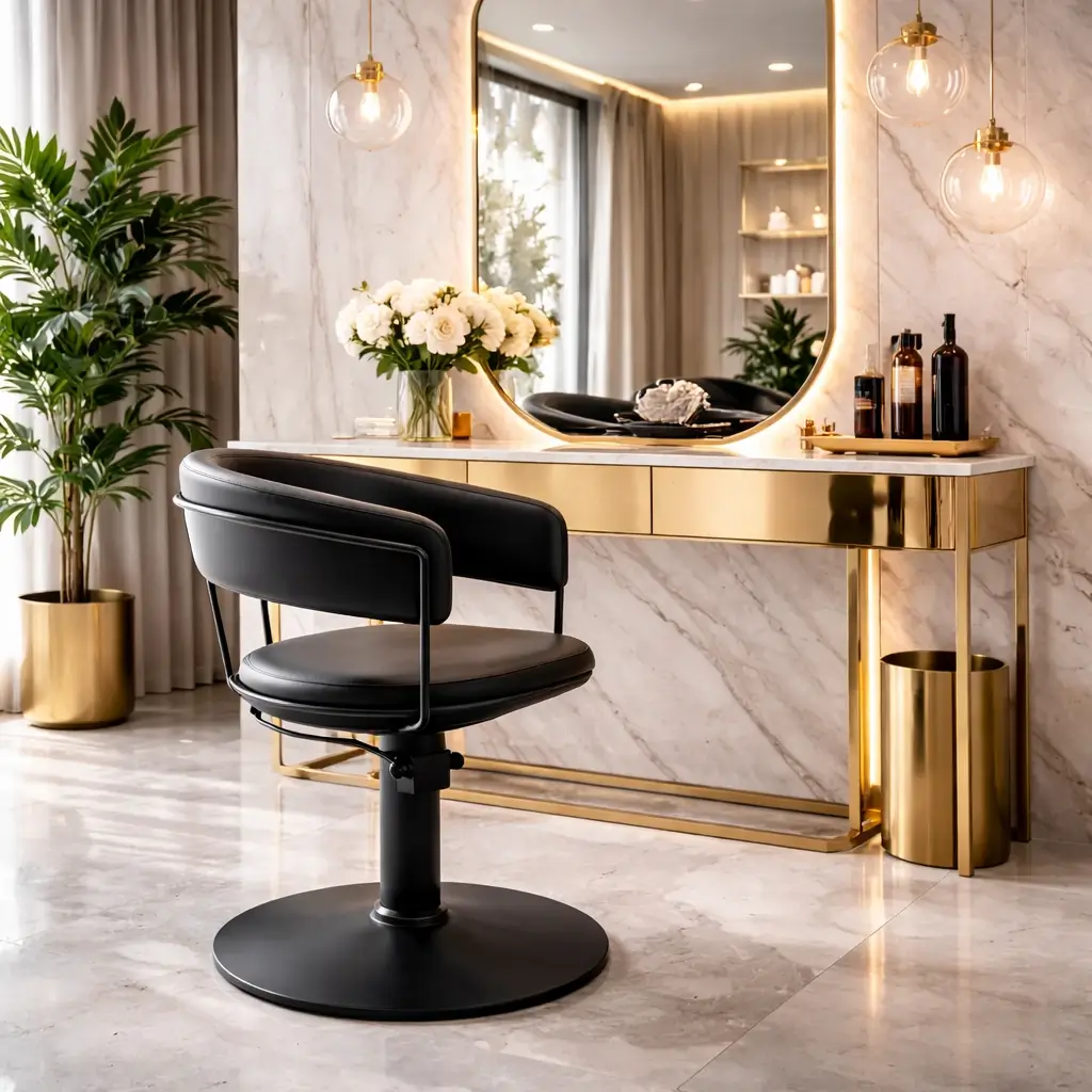 Friseurstuhl-Posh-Black-Beispiel