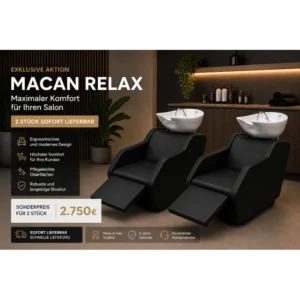 Aktion Macan Relax Friseur Waschbecken mit elektrische Beinauflage